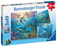 Ravensburger pusle 3x49 tk Veealune maailm 051496V