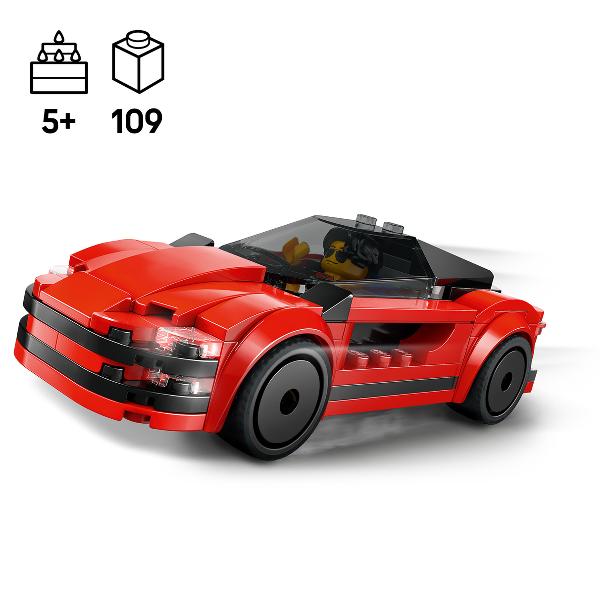 LEGO City Punane sportauto 60448L