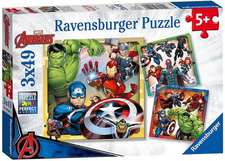 Ravensburger pusle 3x49 tk Marvel Avengers 080403V