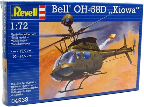 Revell liimitav mudel helikopter Bell OH-58D Kiowa 1:72 04938R