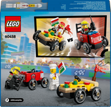 LEGO City Pitsaauto vs tuletõrjeauto võidusõiduautode komplekt 60458L