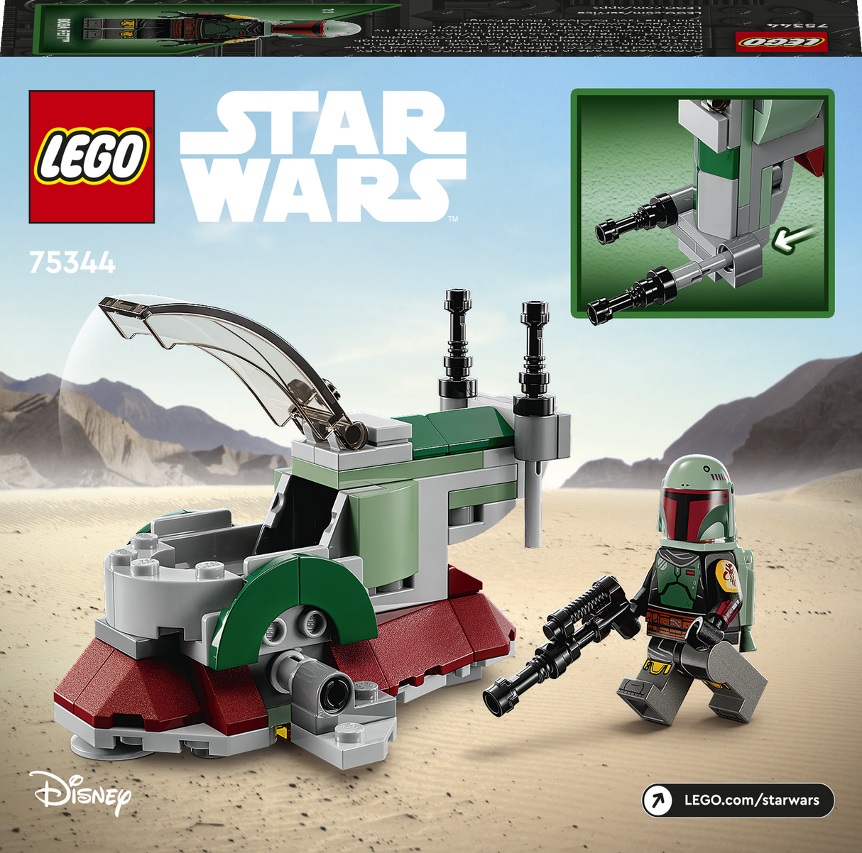 LEGO Star Wars TM Boba Fetti tähelaev mikrovõitleja 75344L