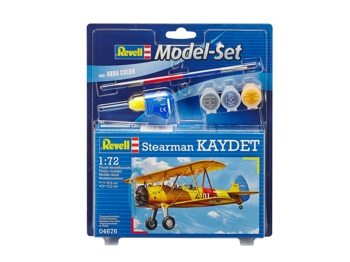 Revell mudelikomplekt Stearman Kaydet 1:72 64676R