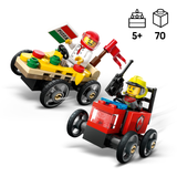 LEGO City Pitsaauto vs tuletõrjeauto võidusõiduautode komplekt 60458L