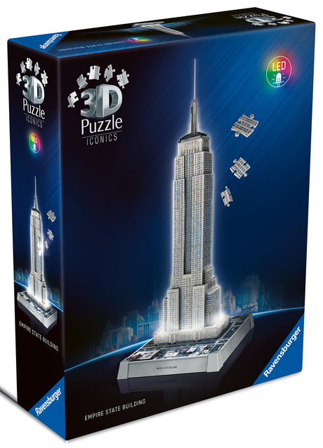 Ravensburger 3D pusle LED valgusega: Empire State Building 12008026V