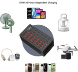 USB laadimisjaam 150W 30 porti USB-C ja USB-A B0FLCH1WYC