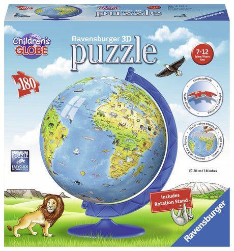 Ravensburger puslepall 180 tk Laste gloobus 123384V