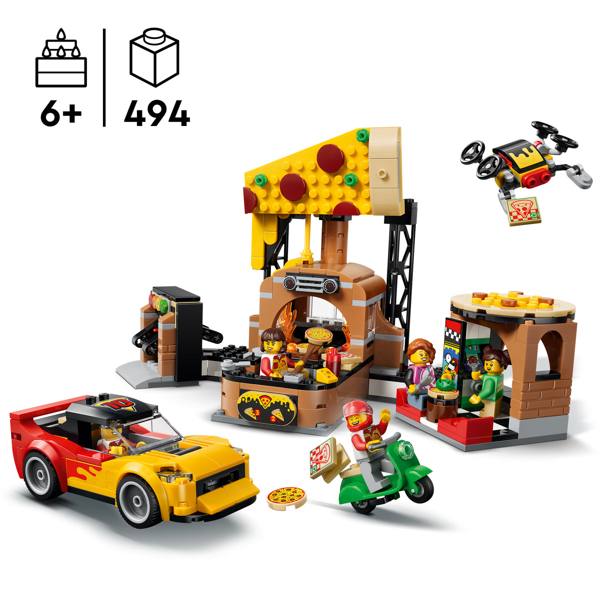 LEGO City Pitsakulleri kogemus sõidukitega 60496L