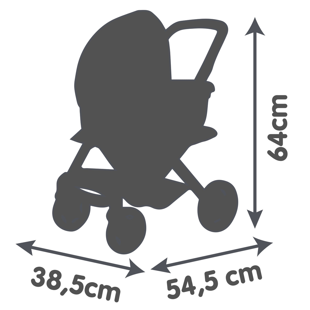 Smoby Maxi-Cosi kolm-ühes nukuvankri komplekt - roosa 253121S