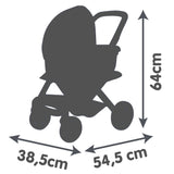 Smoby Maxi-Cosi kolm-ühes nukuvankri komplekt - roosa 253121S