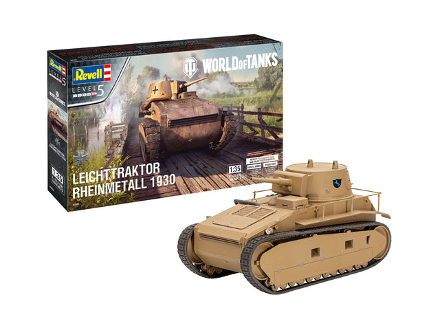 Revell liimitav mudel kergtraktor Rheinmetall 1930 "World of Tanks" 1:35 03506R