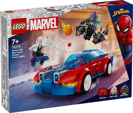 LEGO Super Heroes Spider-Mani võidusõiduauto ja Venom Green Goblin 76279L