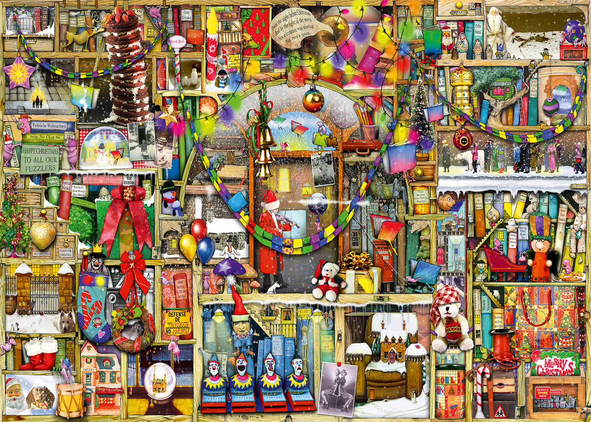 Ravensburger pusle 1000 tk: värvikas jõulukapp 12000303V