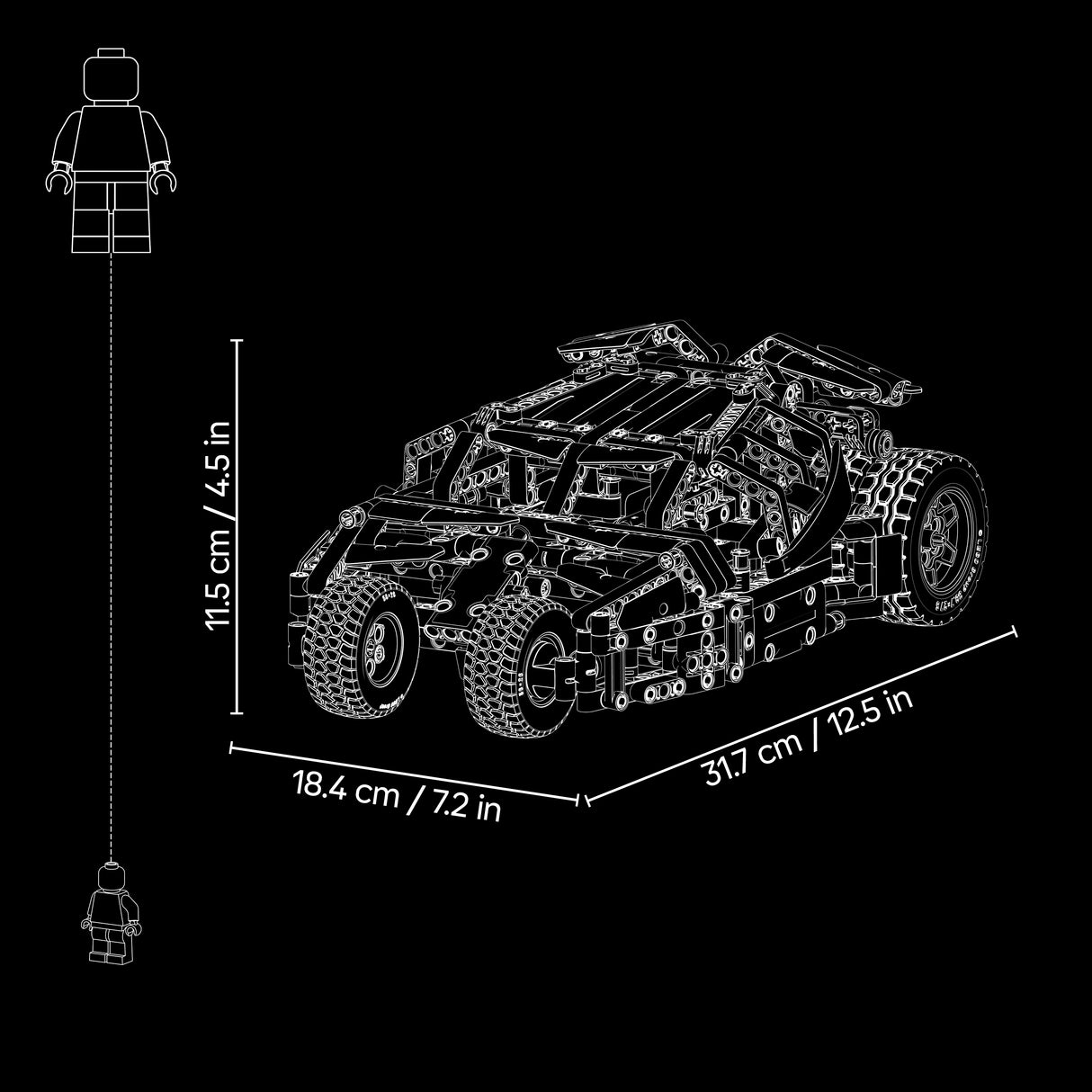 LEGO Technic Batmobile Tumbler 42239L
