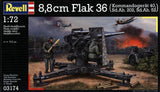 Revell liimitav mudel 8,8 cm Flak 36 & Sd.Ah.202  1:72 03174R