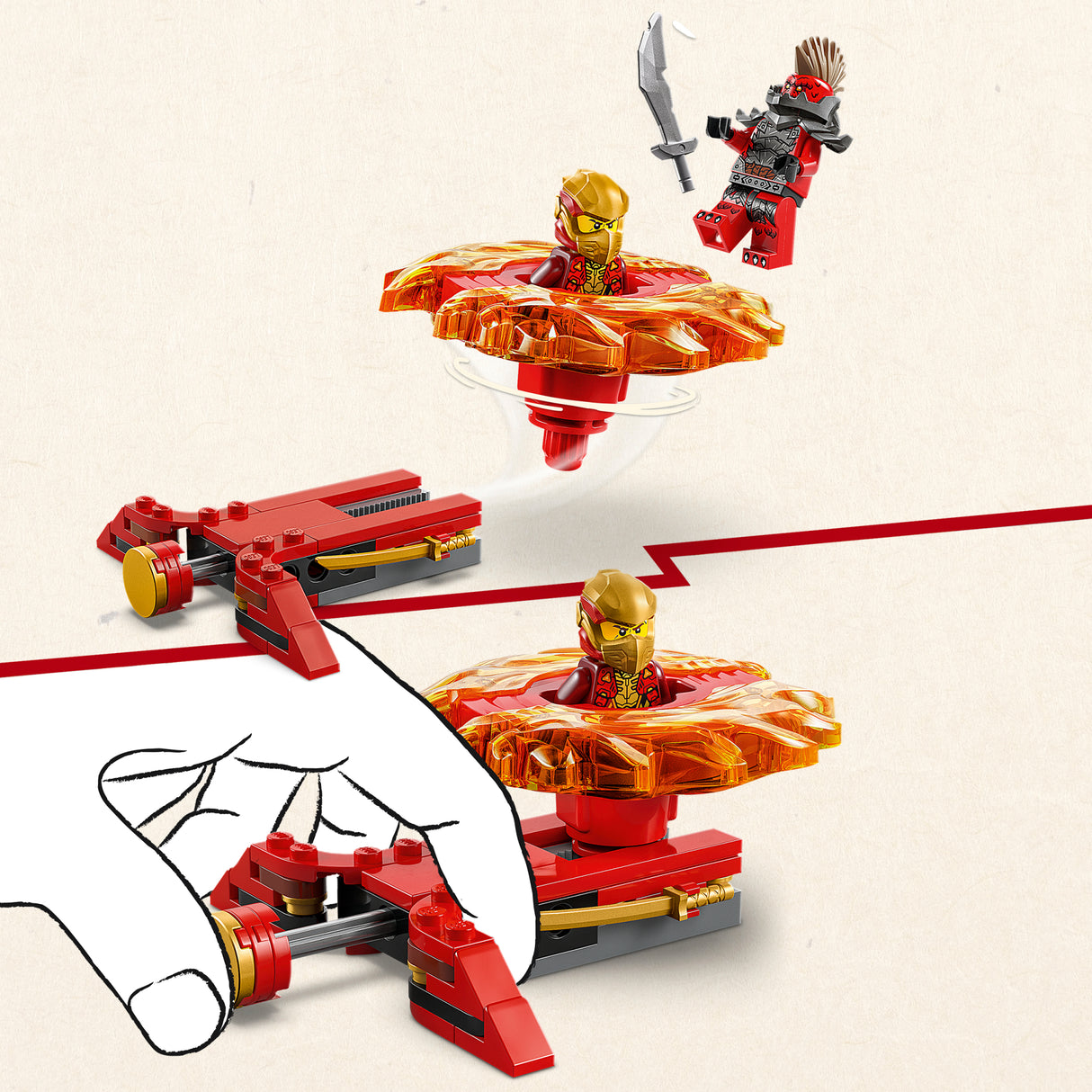 LEGO Ninjago Kai draakoni spinjitzu spinner 71823L