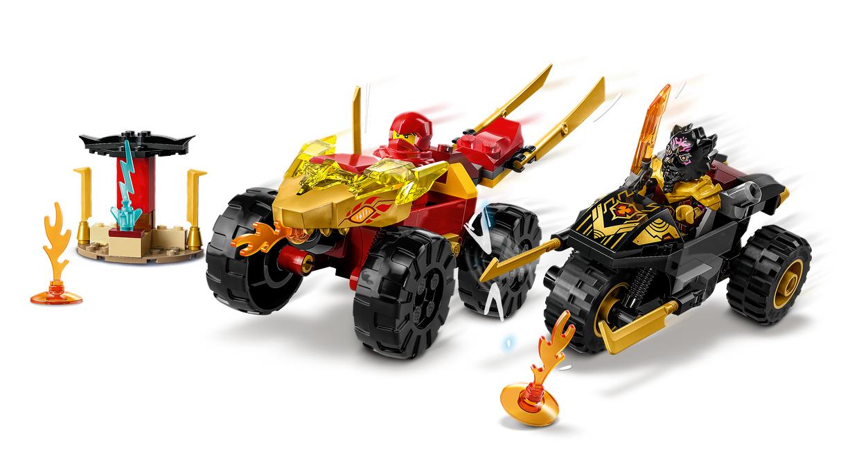 LEGO Ninjago Kai ja Rasi auto- ja mootorrattalahing 71789L