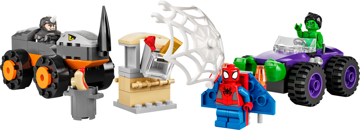 LEGO Spidey Hulki ja Rhino veokite vastasseis 10782L