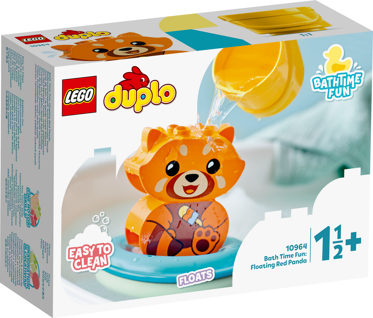 LEGO DUPLO vannimänguasi Ujuv punane panda 10964L