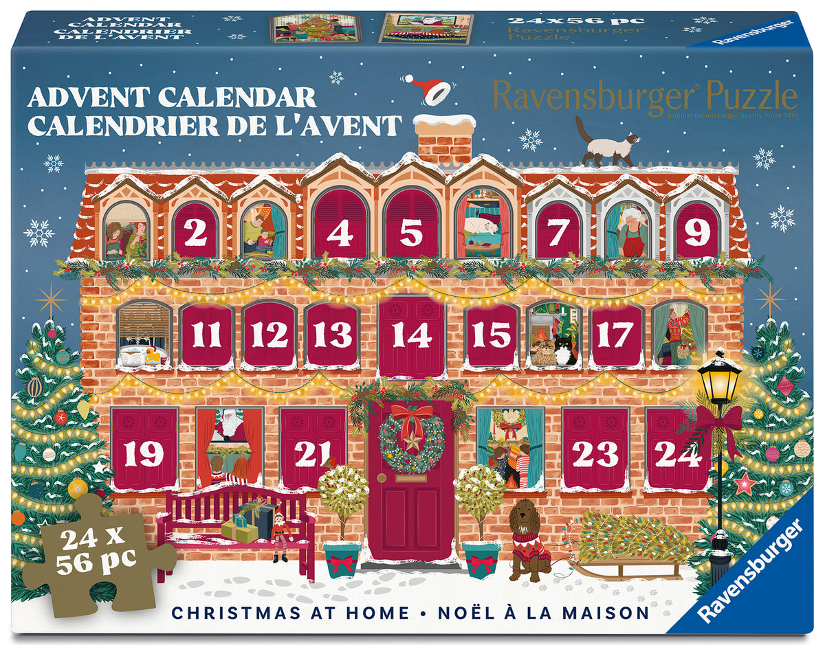 Ravensburger pusle advendikalender 24x56 tk: jõulud kodus 12002014V