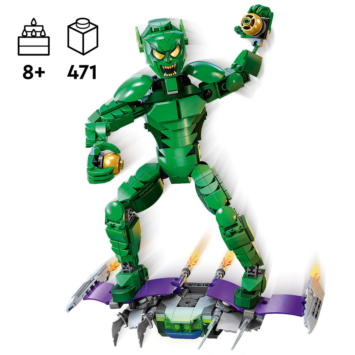 LEGO Marvel Green Goblini ehitusfiguur 76284L