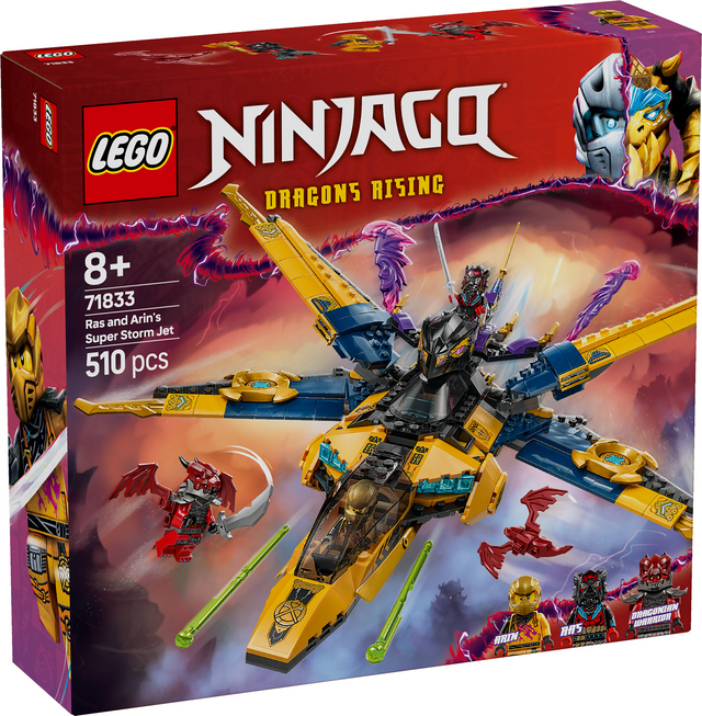 LEGO Ninjago Rasi ja Arini super stormi lennuk 71833L