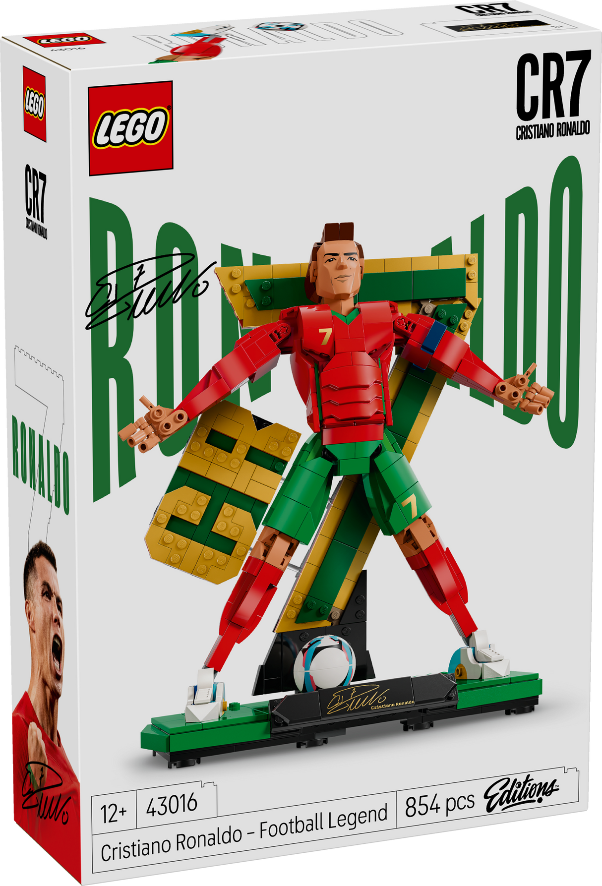 LEGO Editions Cristiano Ronaldo – jalgpallilegend 43016L