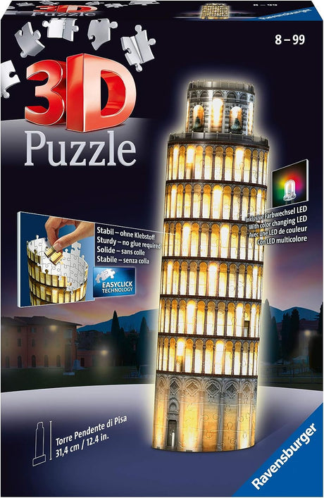 Ravensburger 3D pimedas helendav pusle Pisa torn 216 tk  125159V