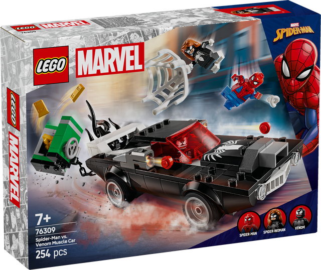 LEGO Super Heroes Spider-Man vs. Venomi muskelauto 76309L