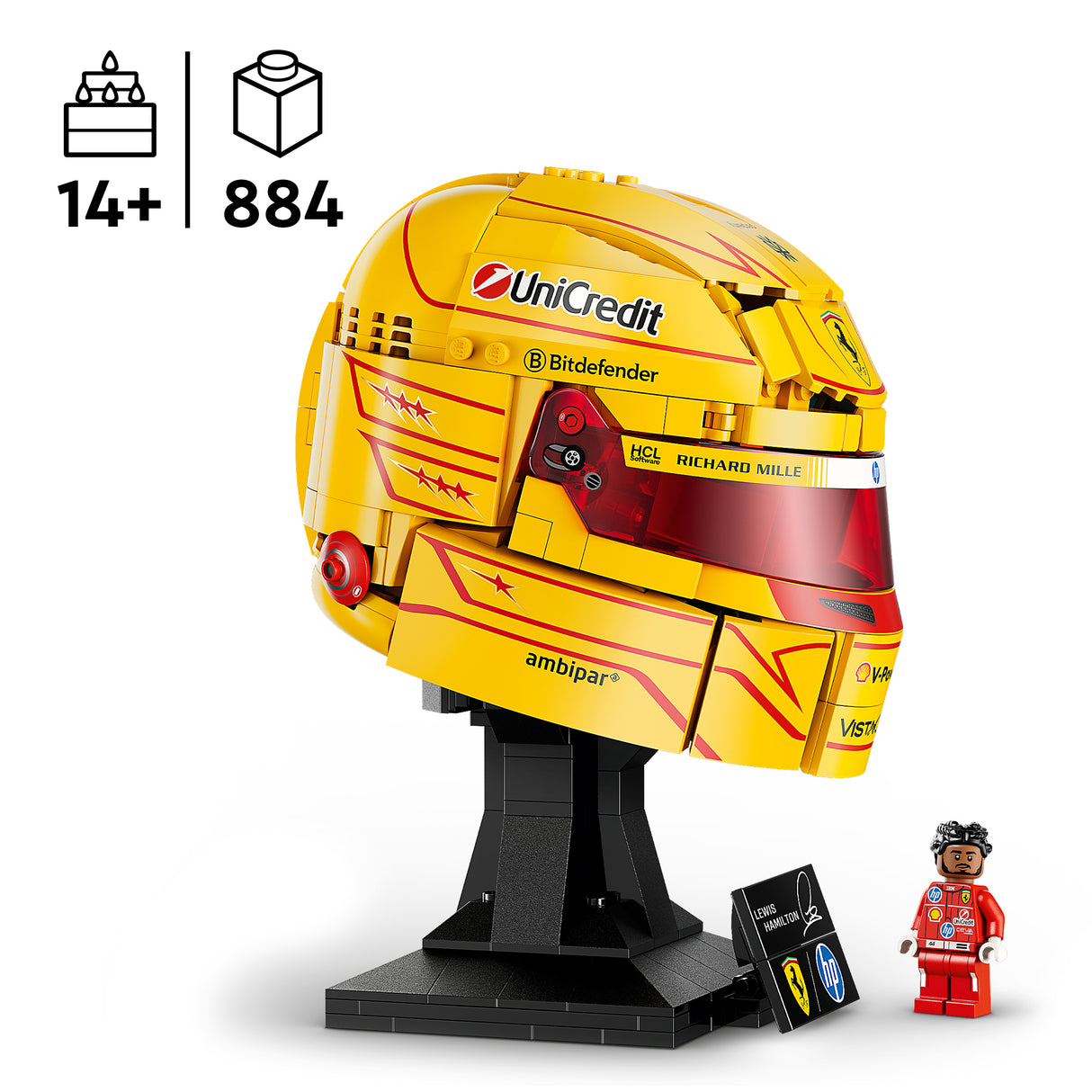 LEGO Editions Scuderia Ferrari HP Lewis Hamilton kiiver 43022L