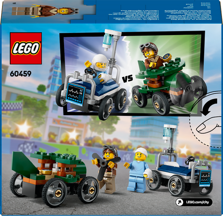 LEGO City Lennuk vs haiglavoodi võidusõiduautode komplekt 60459L