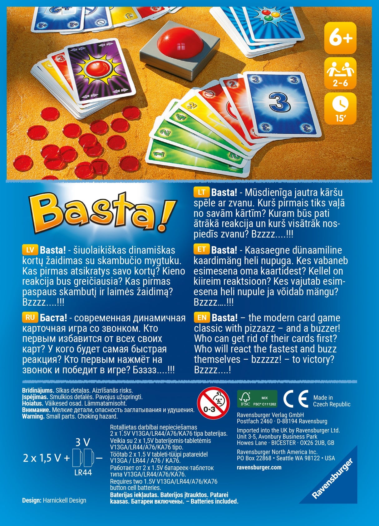 Ravensburger kaardimäng Basta 26734U