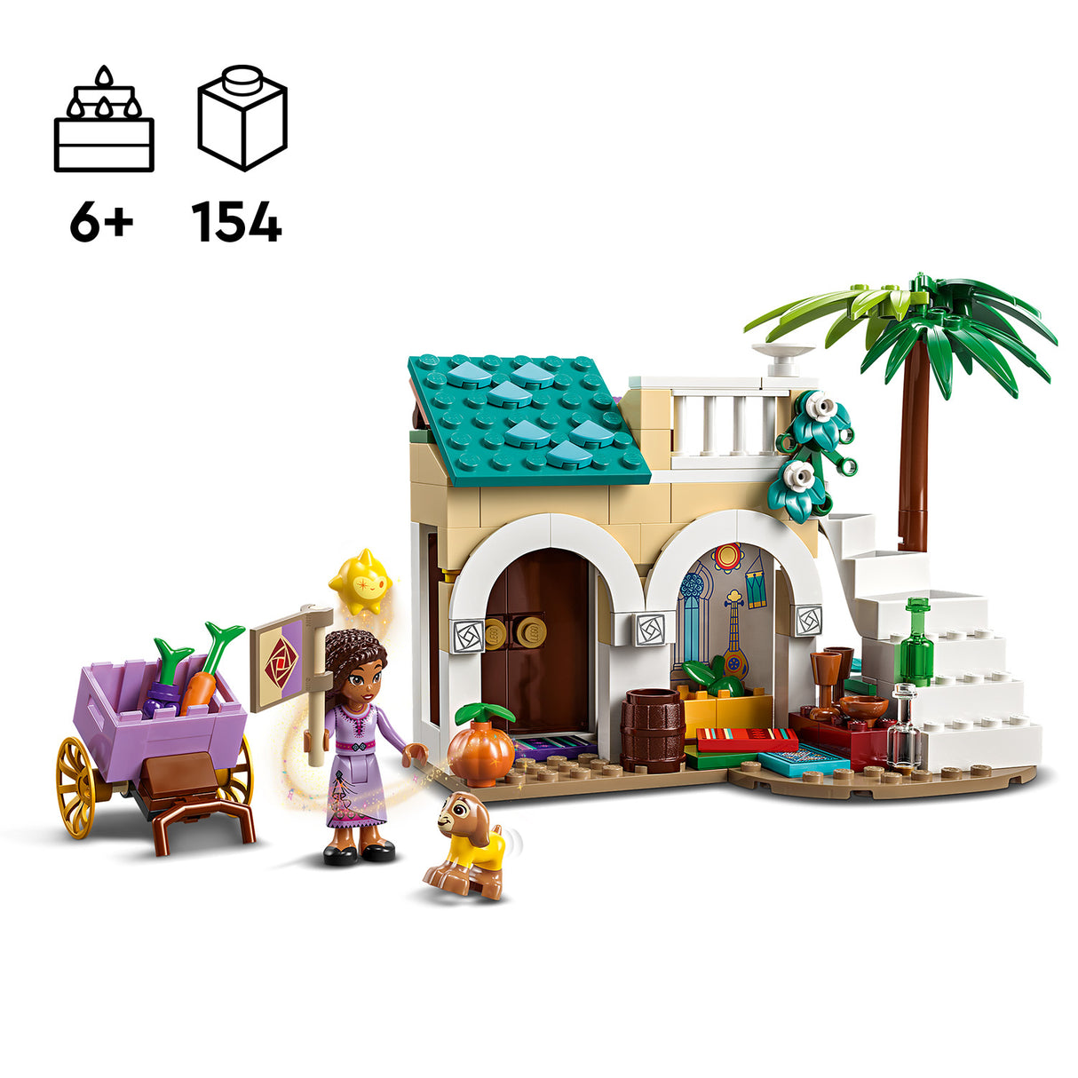 LEGO Disney Asha Rosase linnas 43223L