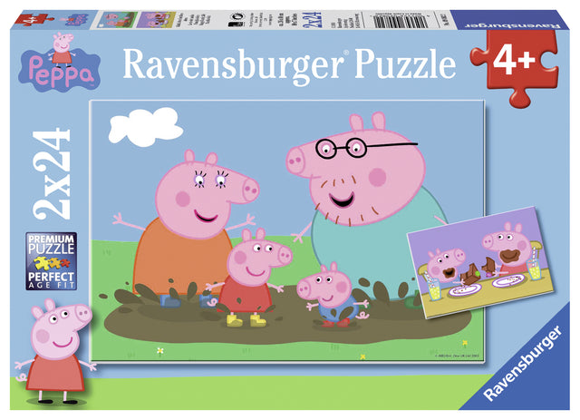 Ravensburger pusle 2x24 tk Põrsas Peppa pere
 090822V