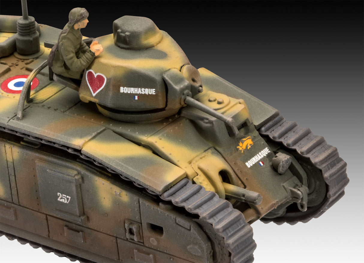 Revell liimitav mudel Char. B.1 bis & Renault FT.17 1:76 03278R