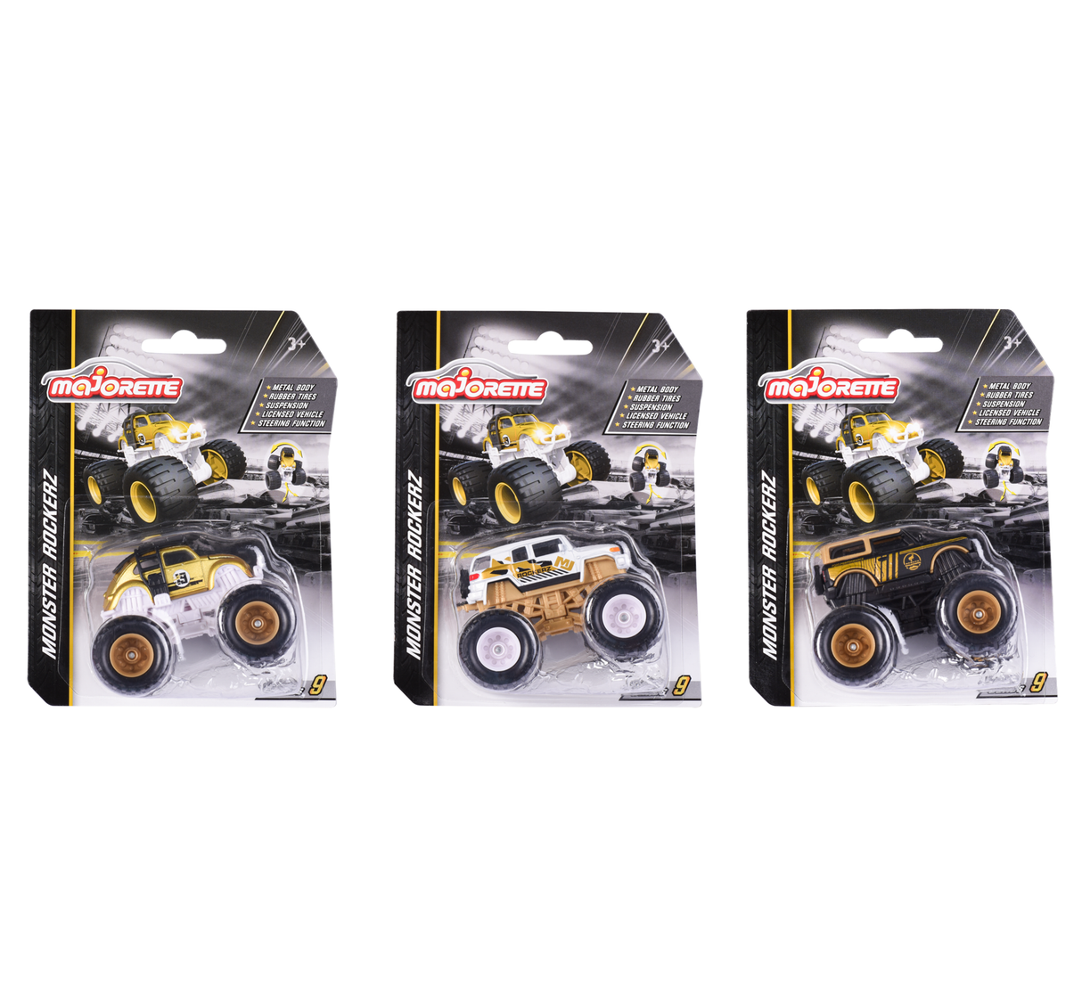 Simba Majorette monsterauto Rockerz kuldne 3 erinevat 212054033B