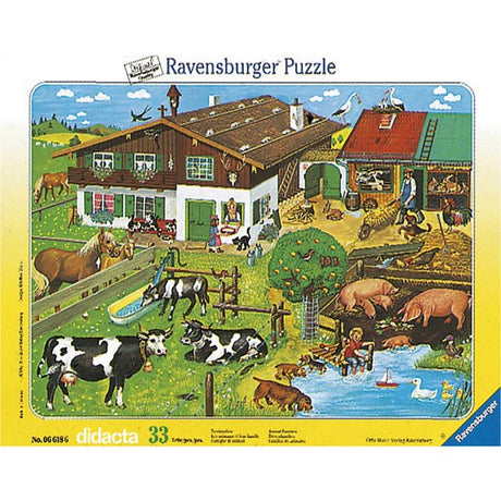 Ravensburger suur plaatpusle 33 tk Loomade perekonnad 066186V