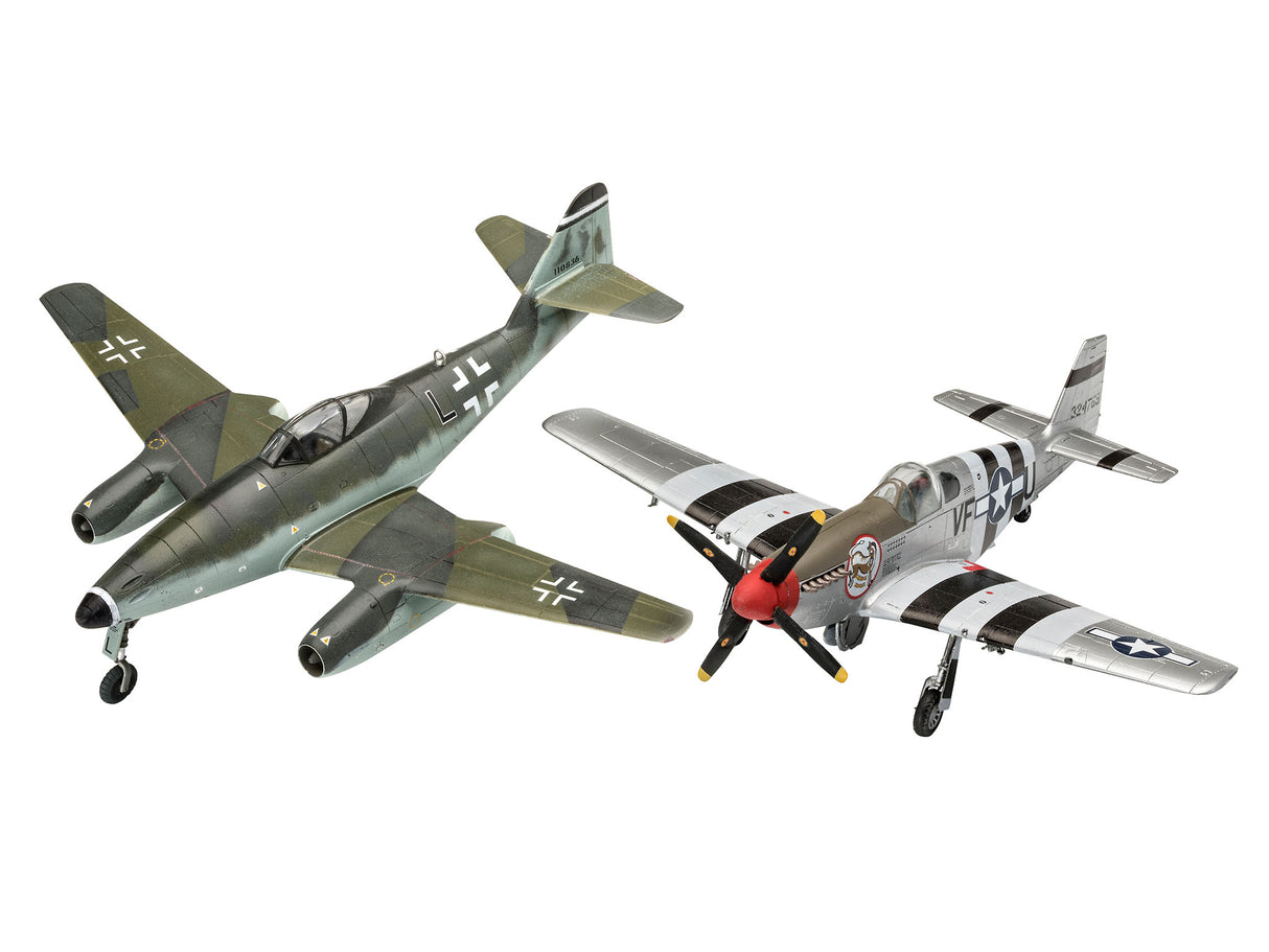 Revell Võitluskomplekt Messerschmitt Me262 & P-51B Mustang 1:72 03711R