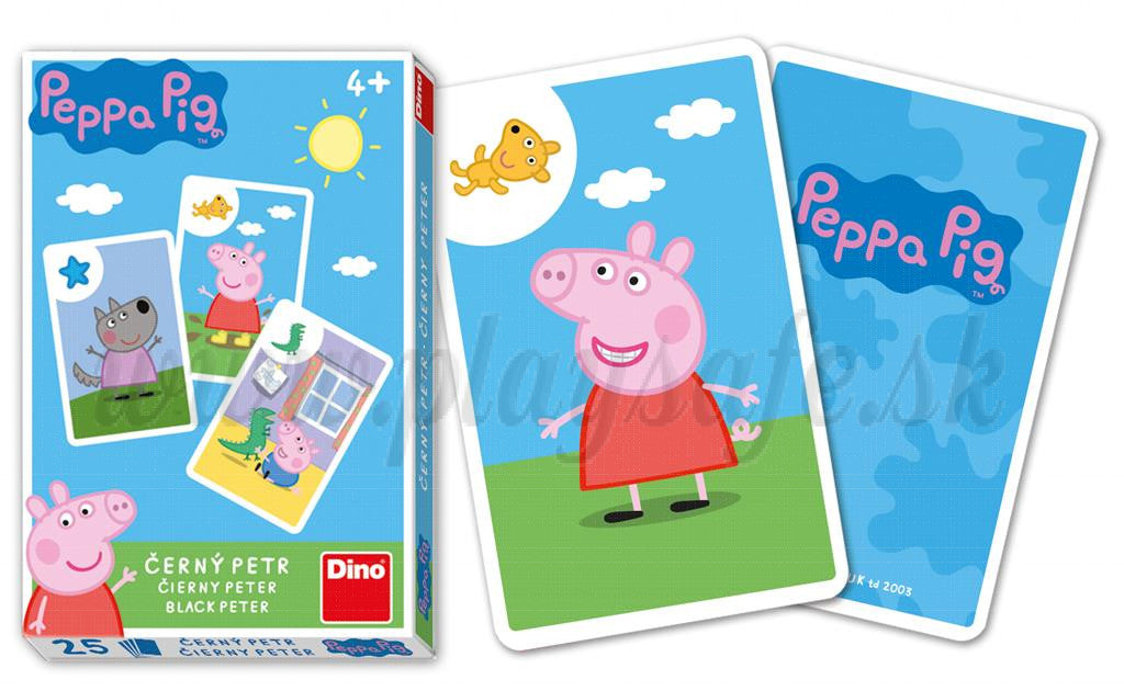 Dino mängukaardid Must Peeter Põrsas Peppa 60599D