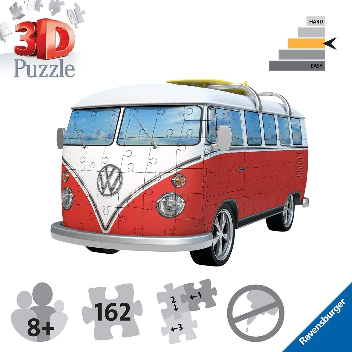 Ravensburger 3D pusle 162 tk Volkswagen buss 125166V