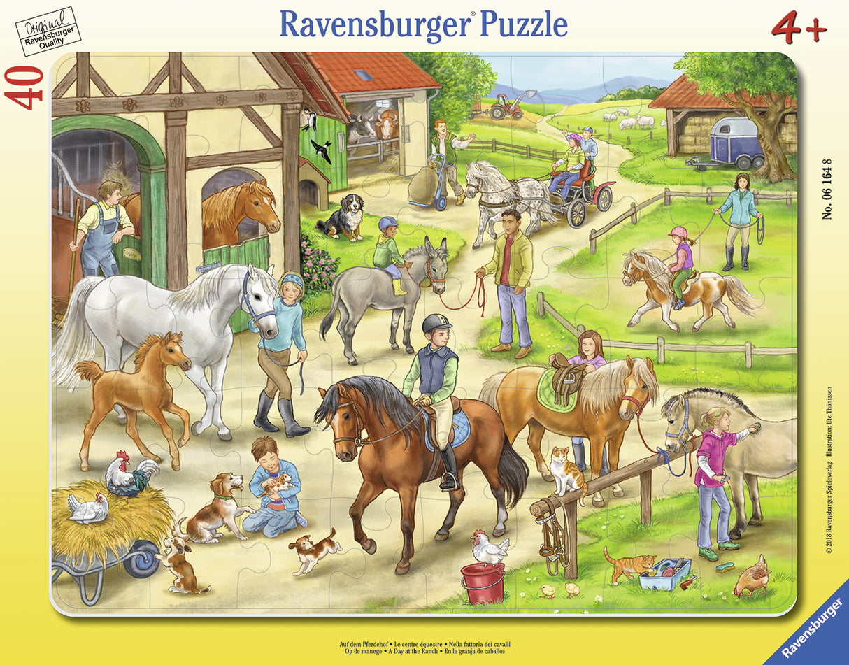 Ravensburger suur plaatpusle 40 tk Ratsabaas 061648V