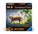 Ravensburger puidust pusle 500 tk Tiiger džunglis 175147V