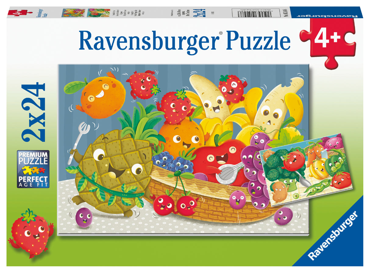 Ravensburger pusle 2x24 tk Värsked puu-ja juurviljad 052486V