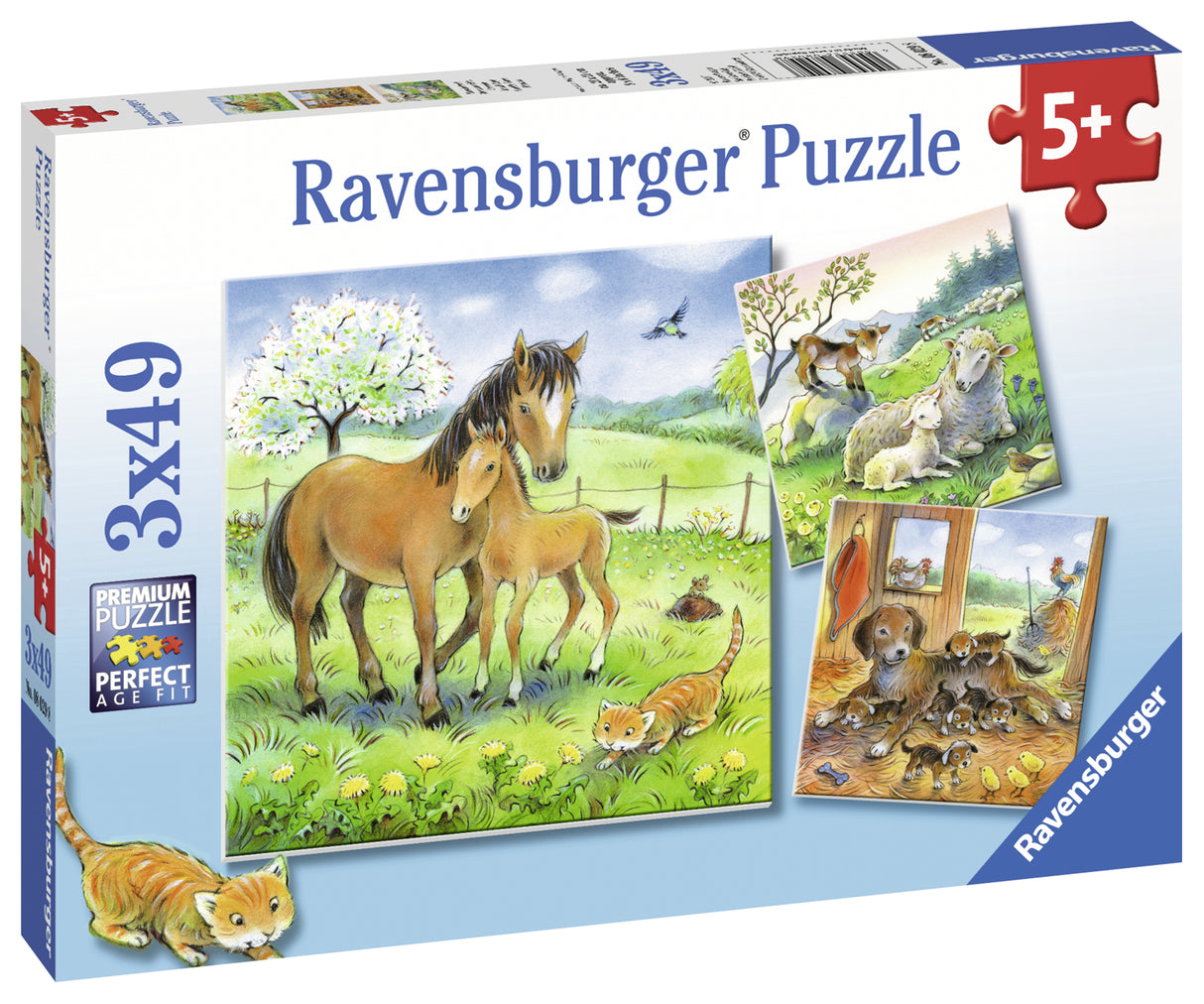 Ravensburger pusle 3x49 tk Õrnuse aeg 080298V