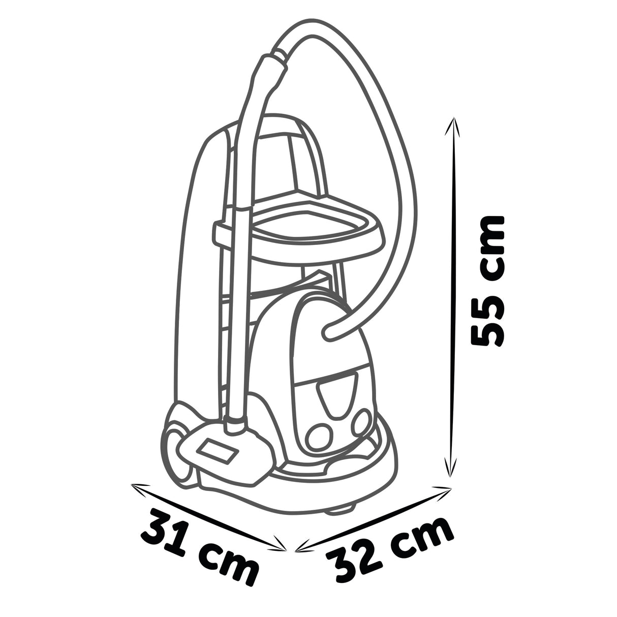 Smoby koristuskomplekt+tolmuimeja 330316S